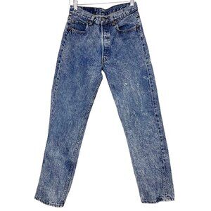 Vtg Grail 80’s Levi’s Men’s 32x32 Blue Acid Wash Button Fly Straight Leg Jeans